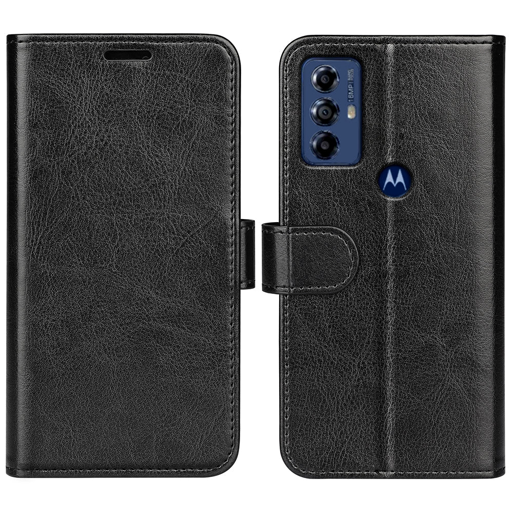For Motorola Moto G Play (2023) 4G Crazy Horse Texture PU Leather Flip Folio Case Stand Wallet Magnetic Closure Phone Cover For Motorola Moto G Play (2023) 4G Crazy Horse Texture PU Leather Flip Folio Case Stand Wallet Magnetic Closure Phone Cover